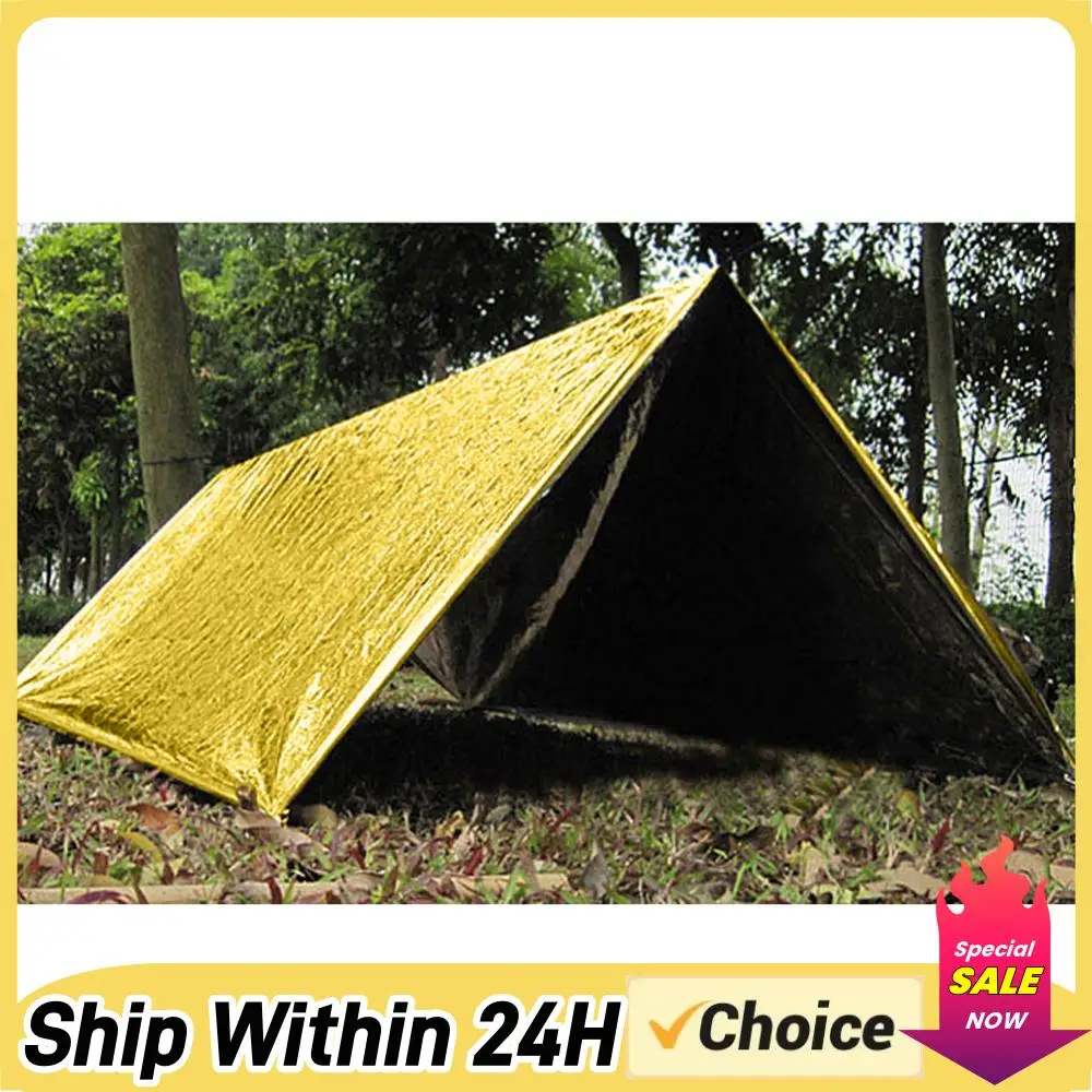 Folien-Notfalldecke, leicht, wasserdicht, Camping, warme Decken, Isolierung, lebensrettend, für Wandern, Outdoor, für Reisen, Jagd