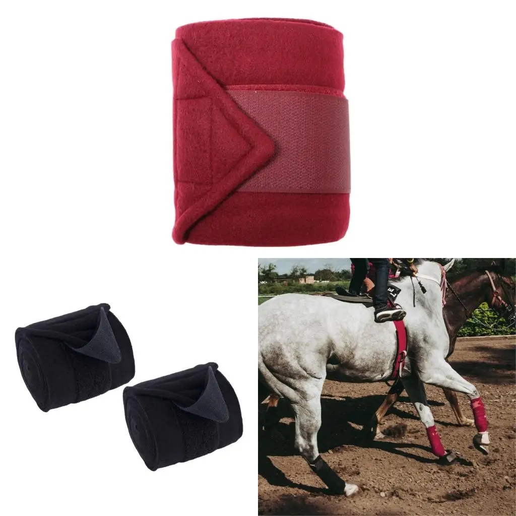 Secure Fit Polyester Equine Leg Bandages With AntiSlip Design For Training