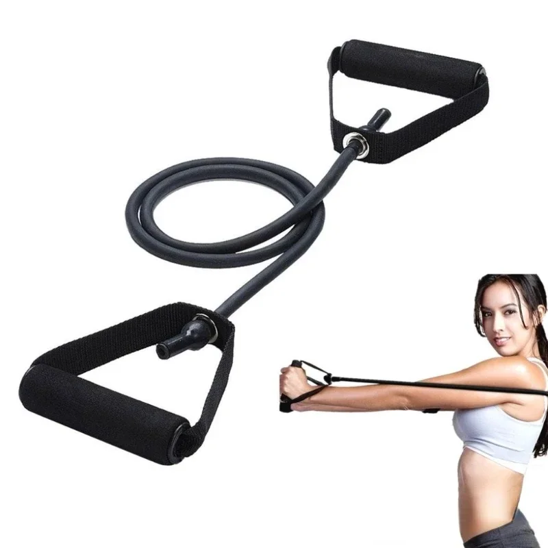 Widerstand Hot Yoga Zugseilbänder Griffe elastische Sport Bodybuild Home Gym Workouts Muskeltraining Gummischlauchband