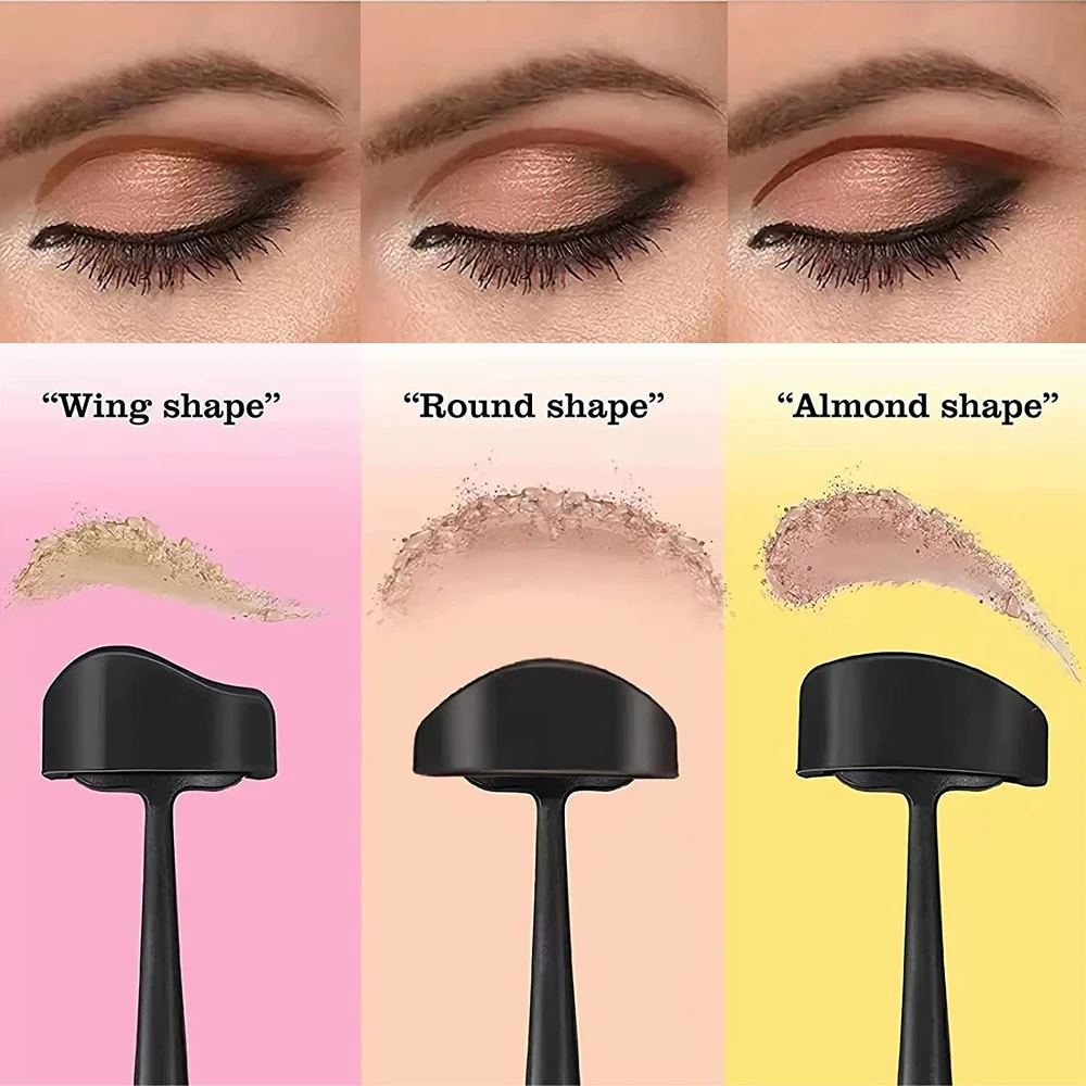 6 In 1 Falte Linie Kit Schablone Eyeliner Vorlage Zu Konturform Augen Frauen Lidschatten Cut Falte Silikon Augen Make-Up Schablonen schwarz