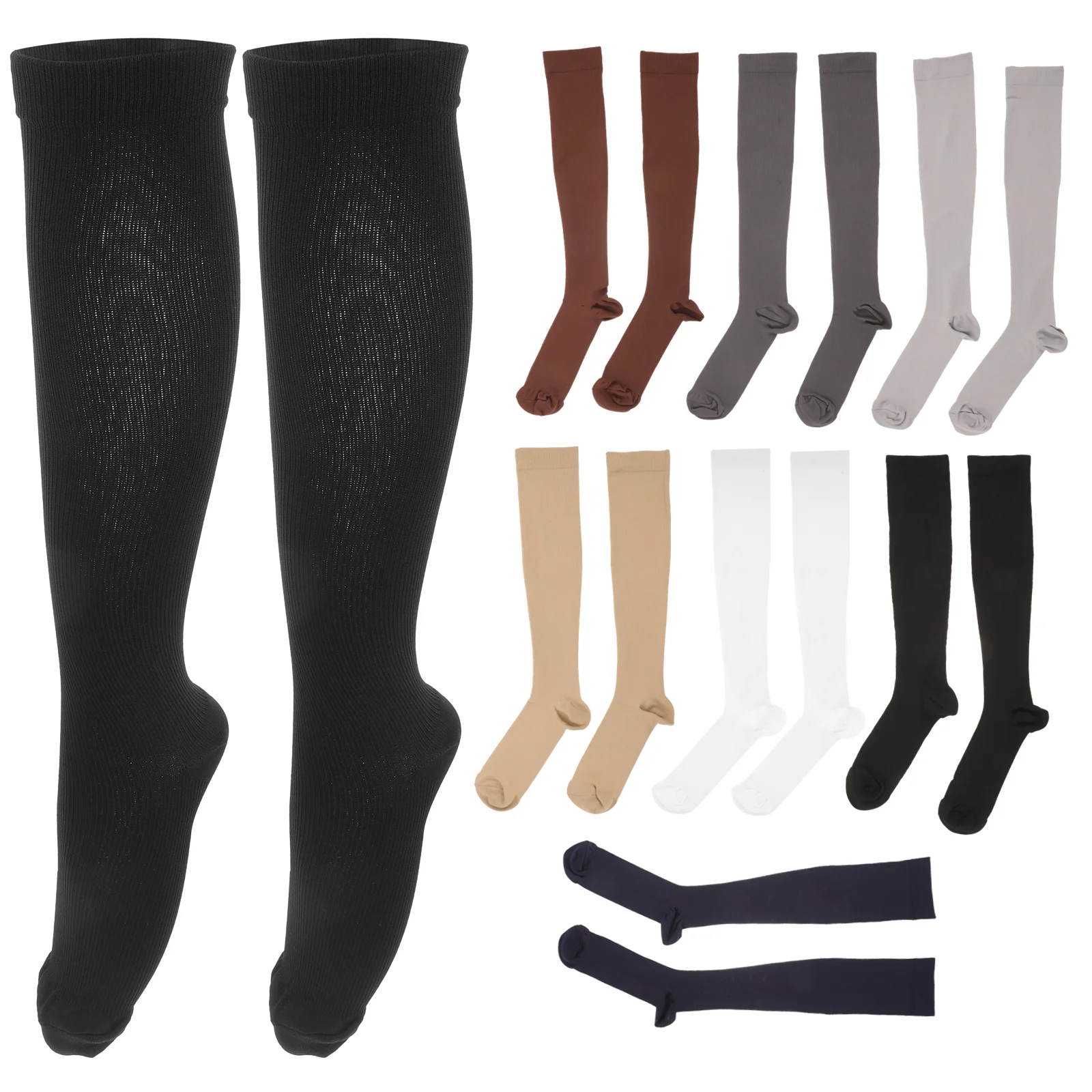 8 Pairs Sports Socks Outdoor Warm Hockey Skate for Winter Roller Skating