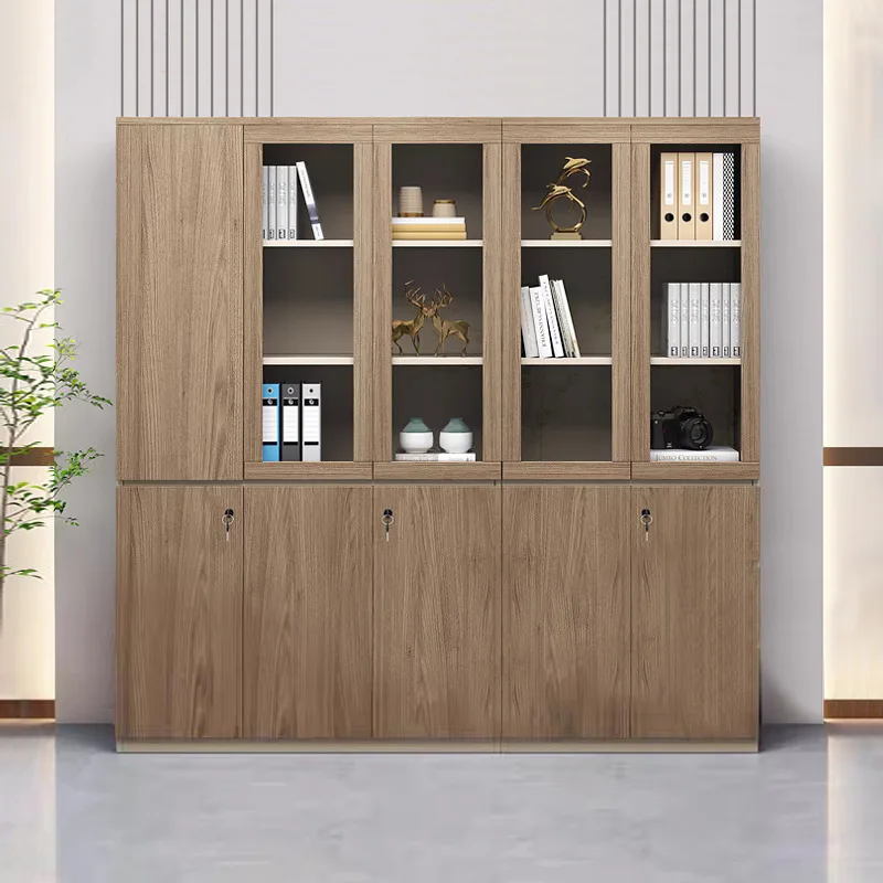 Office Cabinet Locker Staff Locked Storage  File Cabinet Data Wooden Bookcase Office Locker