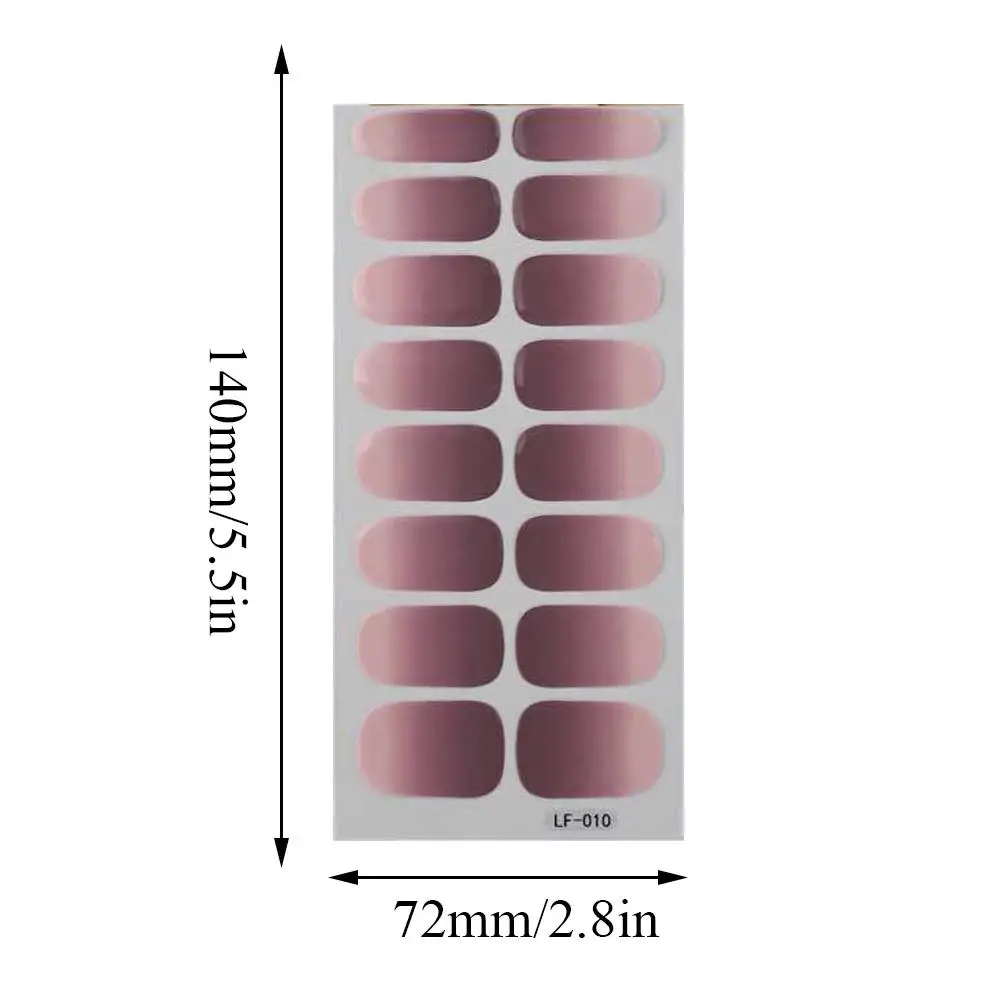 Bricolage manucure 3D dégradé couleur fournitures mignon autocollant couverture complète décor ongles enveloppes décalcomanie imperméable auto-adhésif ongles décalcomanie