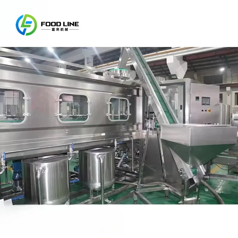 customized barrel filler water bottling machine 100BPH small scale stainless steel compact design for mineral water factory Asia