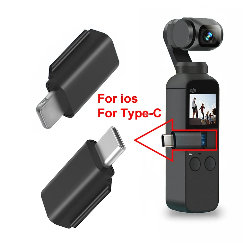 Micro USB for DJI Osmo Pocket 2 TYPE-C IOS Smartphone Adapter Phone Data Connector Interface Handheld Gimbal Camera Accessories