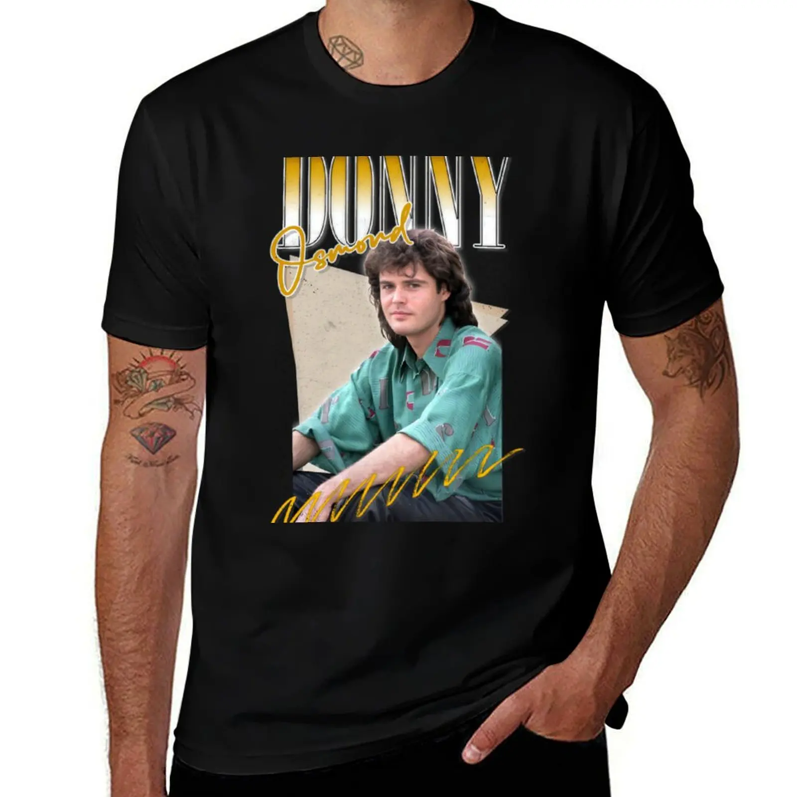 

Donny Fan printed Design man t tshirt Osmond man for Aesthetic Retro shirts T-Shirt
