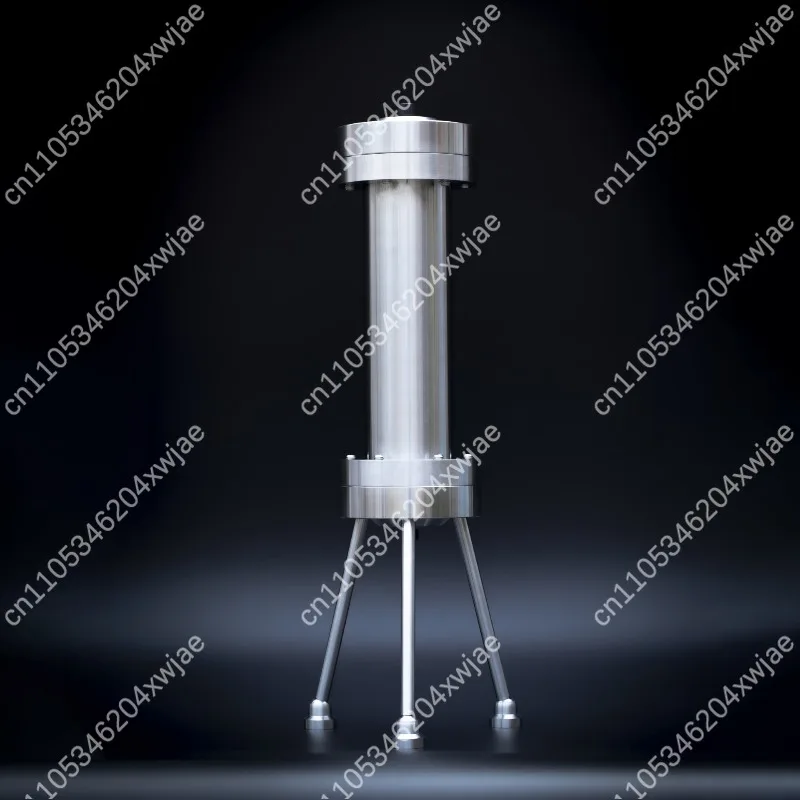 Empty HPLC Column with Flanged End Fittings, Stainless Steel Prep Column Tube for Lab Chromatography, 316L High Pressure