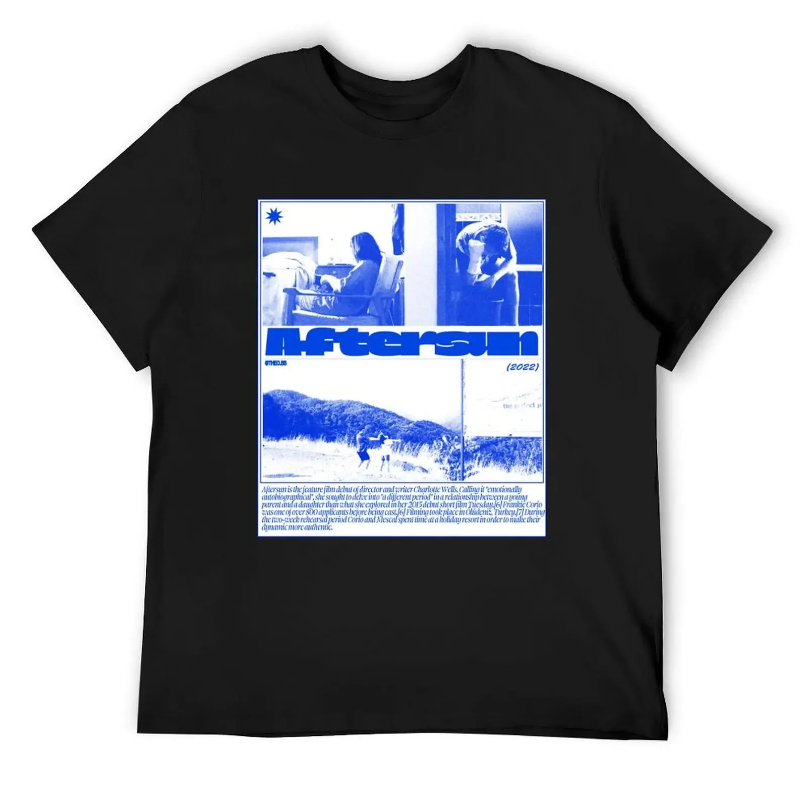 

Aftersun - BLUE T-Shirt tees designer shirts funny shirt cotton outfits for men