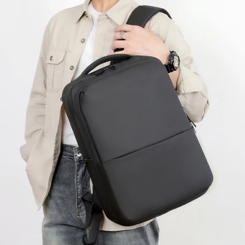 Business computer bag Large capacity men's commuter backpack Multifunctional wet and dry separation travel bag Anti-splashing wa