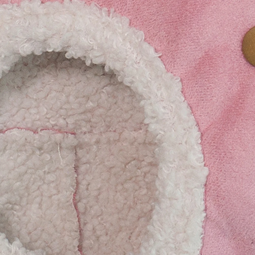 

Pet Dog Jacket Winter Warm Coat England Style Suede Puppy Clothes Pink Size Xl Outdoor Comfortable Durable Fashion Party Photo