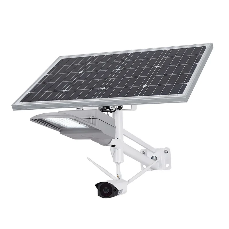 Hot selling  4G Camera Solar Street light IP65 Waterproof  Outdoor lighting Suitable for courtyard