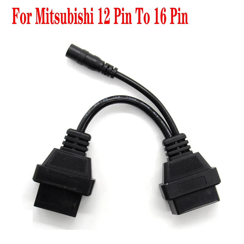 

For Mitsubishi 12 Pin To 16 Pin Female OBD 2 Extension Tool OBD2 Auto Adapter Connector Cable Mit-subishi OBD 2 Car Diagnostic