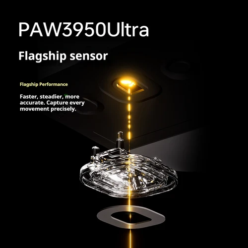 Imagen 2 del producto ATK DragonFly A9 Air Ultimate Ratón inalámbrico para juegos PAW3950 Ultra 42000DPI 750IPS 8KHz RGB Diseño ergonómico para Windows MacOs