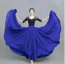 1pcs/lot Woman Belly Dancing Solid Skirt Female Modern Dancing Chiffon Skirt Dance Costumes Bellydance Tenue Orientale Femme