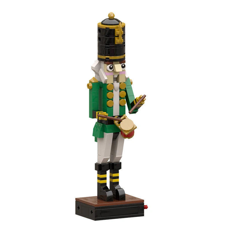 MOC DIY Christmas Nutcracker Building Block Kit King Soldier Trumpeter Drummer Figures Brickheadz Brick Model Kids Toy Xmas Gift