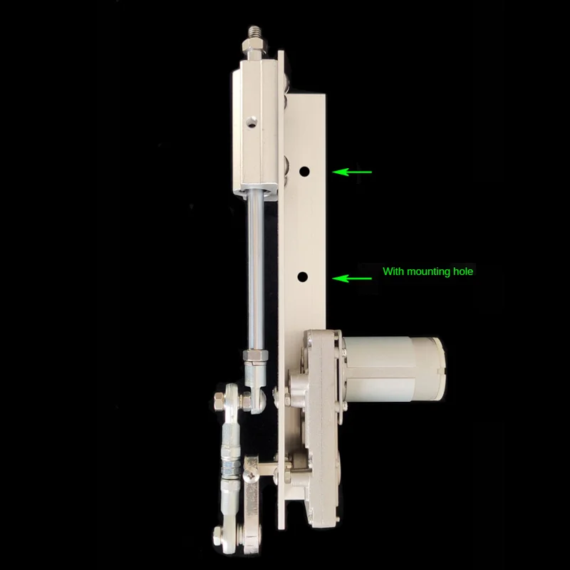 Actuador lineal de ciclo alternativo, motor telescópico ajustable de engranaje de 24 V CC, bricolaje, con controlador de velocidad, carrera de 3-15 CM