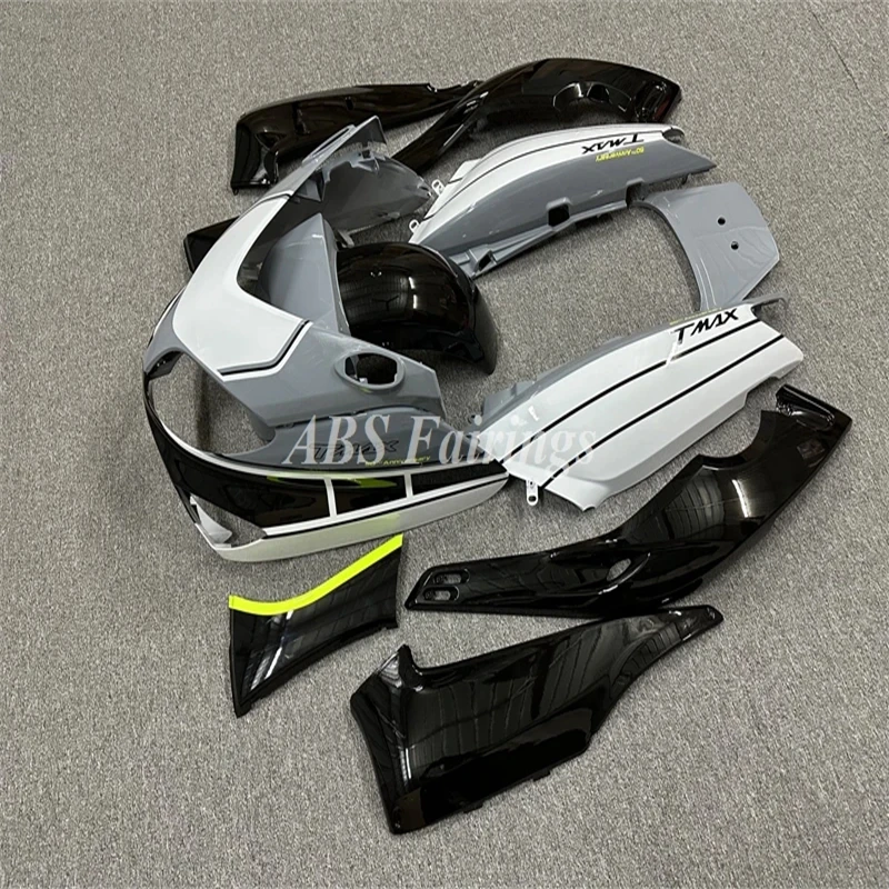 Injection Mold New ABS Fairings Kit Fit for YAMAHA Tmax 500 2001 2002 2003 2004 2005 2006 2007 Bodywork Set Gray White