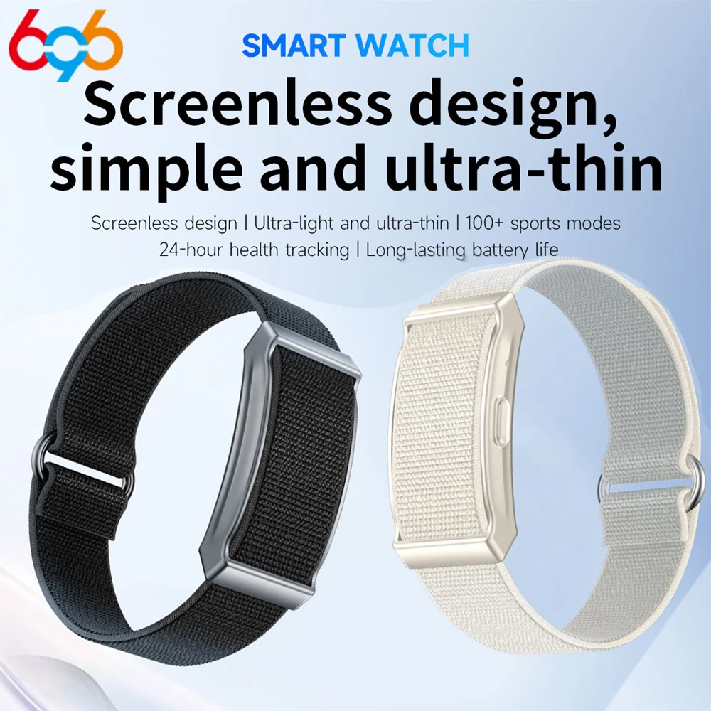 

Sports Screenless Smart Bracelet Sleep Heart Rate Monitor Couples Wristband Waterproof Health Wristwatch Outdoor Men Women Gift