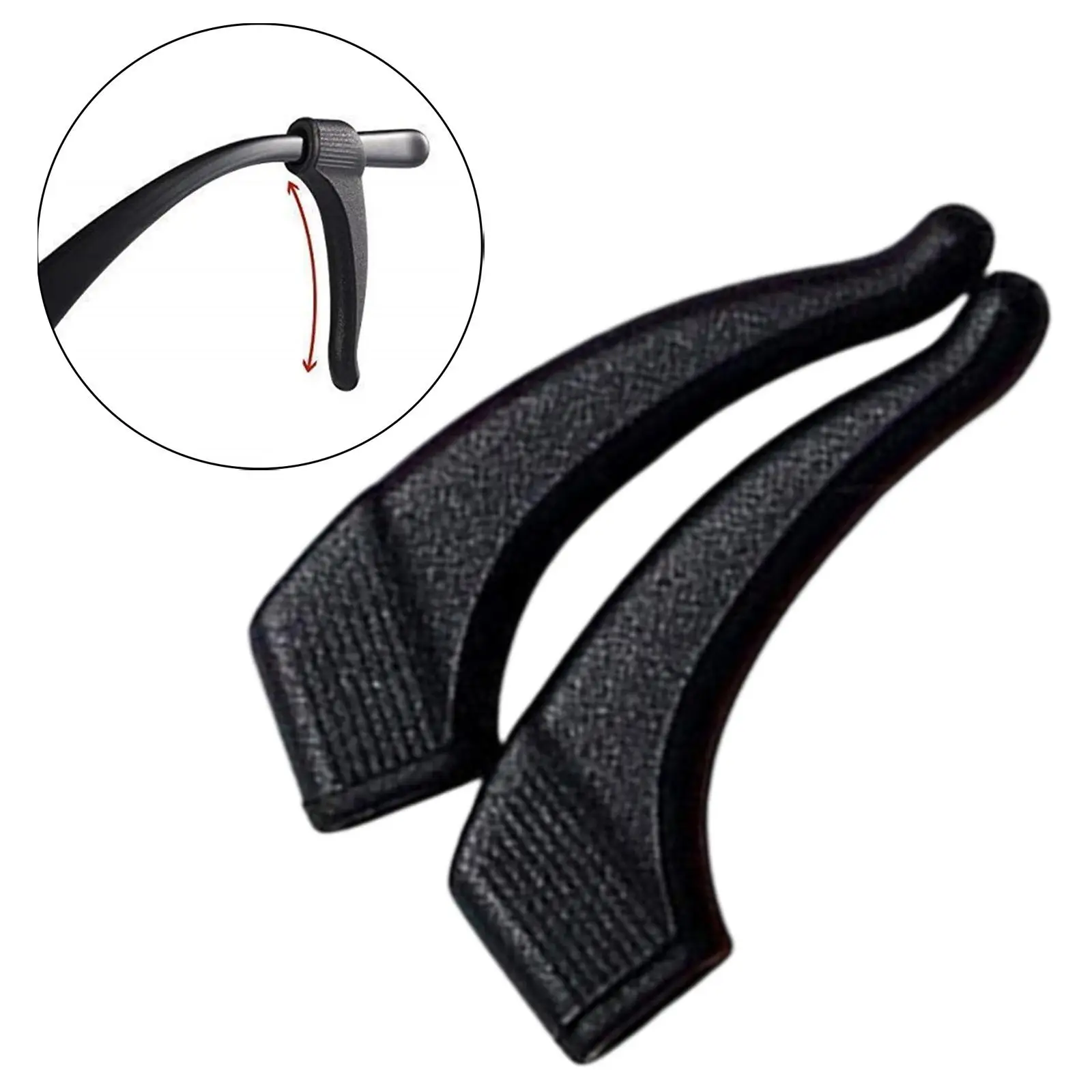 Crochet d'oreille pour lunettes de mode confortable, support de pointe de temple antidérapant en Silicone pour lunettes de sport actives