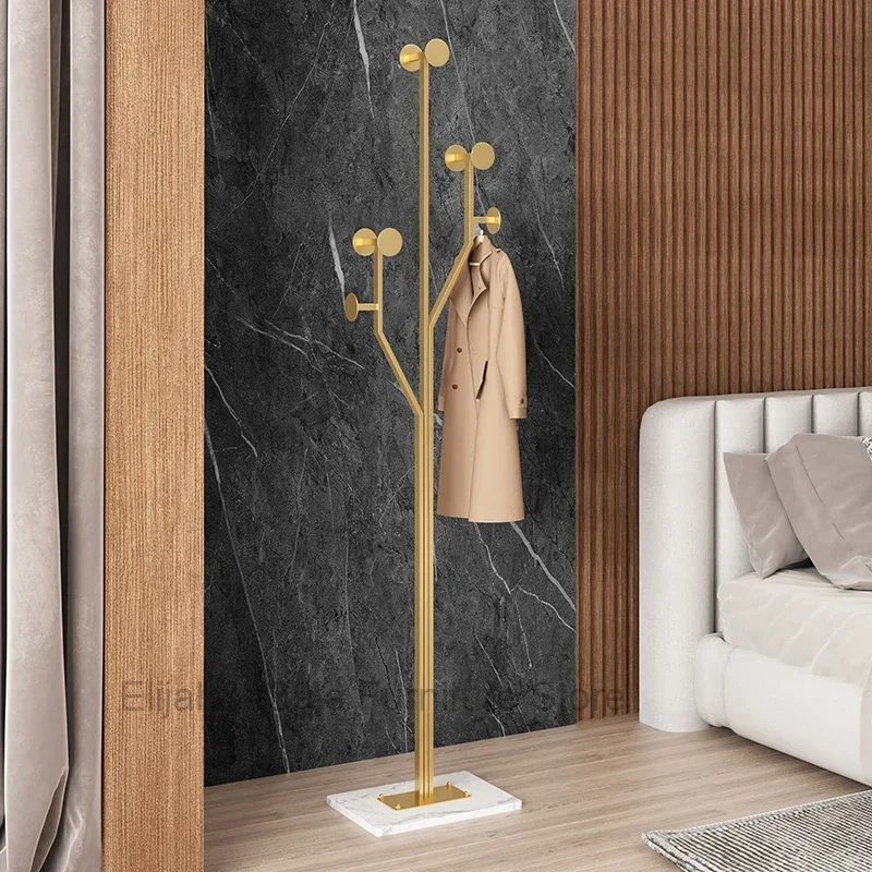 Rack Metal Minimalist Clothes Place Saving Aesthetic Hallway Nordic Clothes Stand Golden Black Perchero De Pie Furniture Bedroom