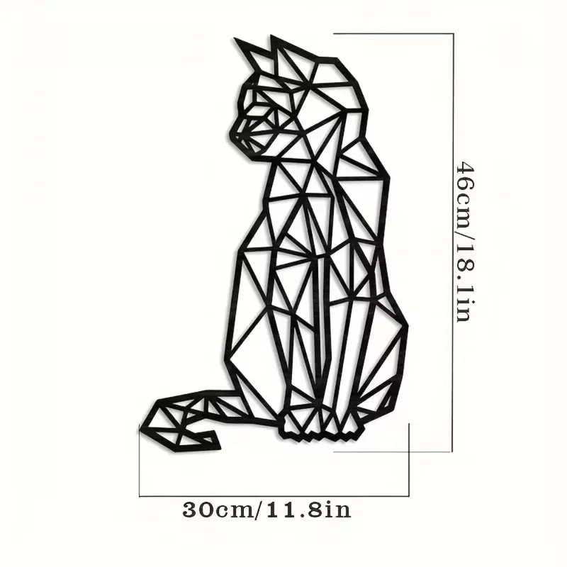 Metal Crafts Selling Living Room Ornaments Cat Decorations Stylish Crafts Ornaments for Home Decoration Metal Wall  Art 1PC