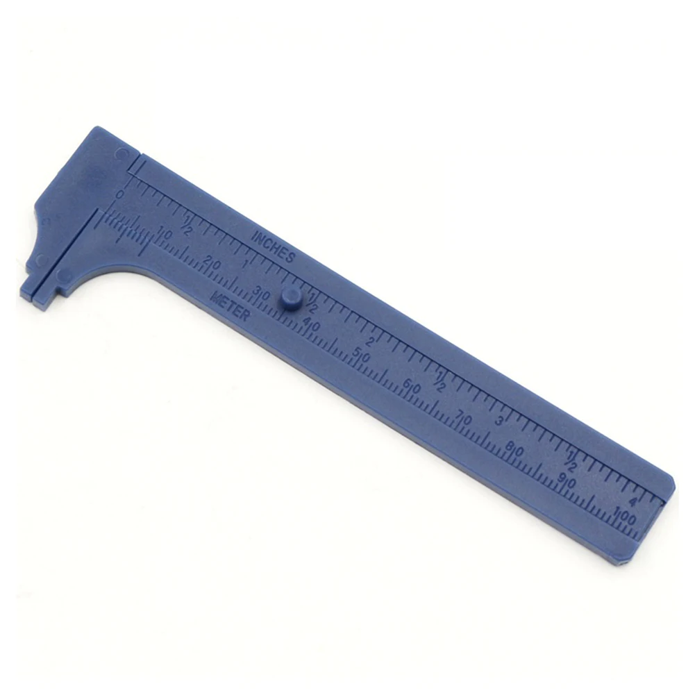 2pcs 0-100mm Mini Plastic Vernier Caliper Double Scale Ruler Measure Buddhist Beads Walnuts Jewelry Antique Measuring Tools