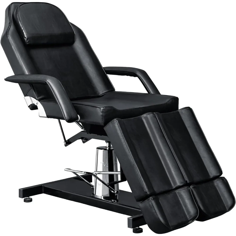 

Professional Tattoo Chair, Lash Chair Massage Table, Facial Bed with 2 Adjustable Split Legs, Esthetician Bed Table for Spa Las