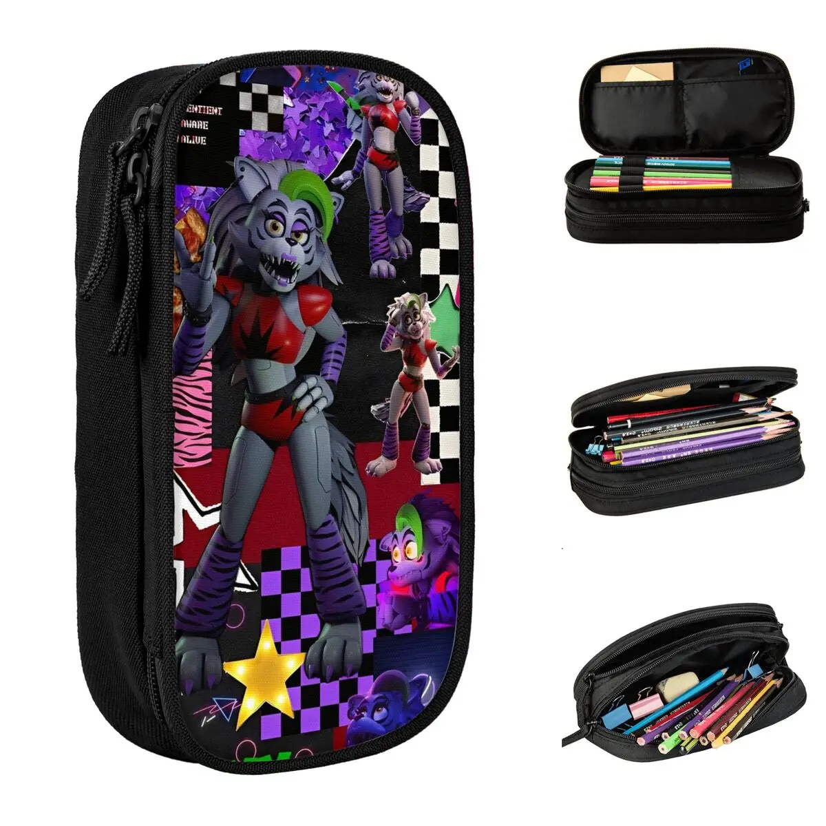 

Cool Pencil Case Classic Fnafed Roxanne Pen Box School Pencil Cases Boy Girl Zipper Custom School Stationery