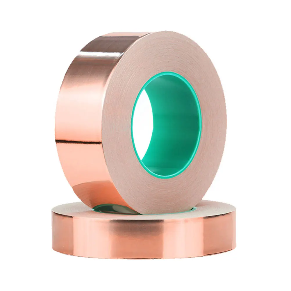 Copper Foil Conductive Adhesive Double Conductive Copper Foil Tape High Temperature Resistance for Computer PDA PDP LCD Display