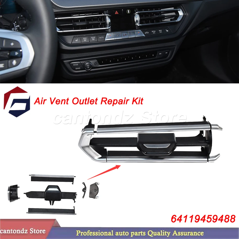 

Central AC Air Conditioning Vent Grill Outlet Clip Repair Kit 64119459488 For BMW 2 3 4 Z4 X3 X4 Series F40 F44 G20 G26 G01 G02
