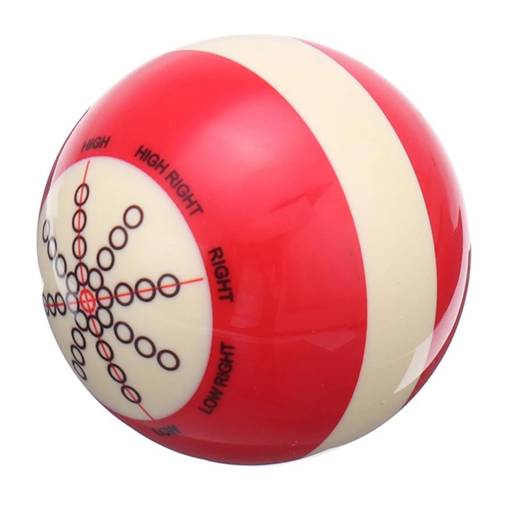 1Pcs 57mm Durable White Red Resin Billiards Spot Pool Snooker Practice Training Cue Balls Sports for Beginner