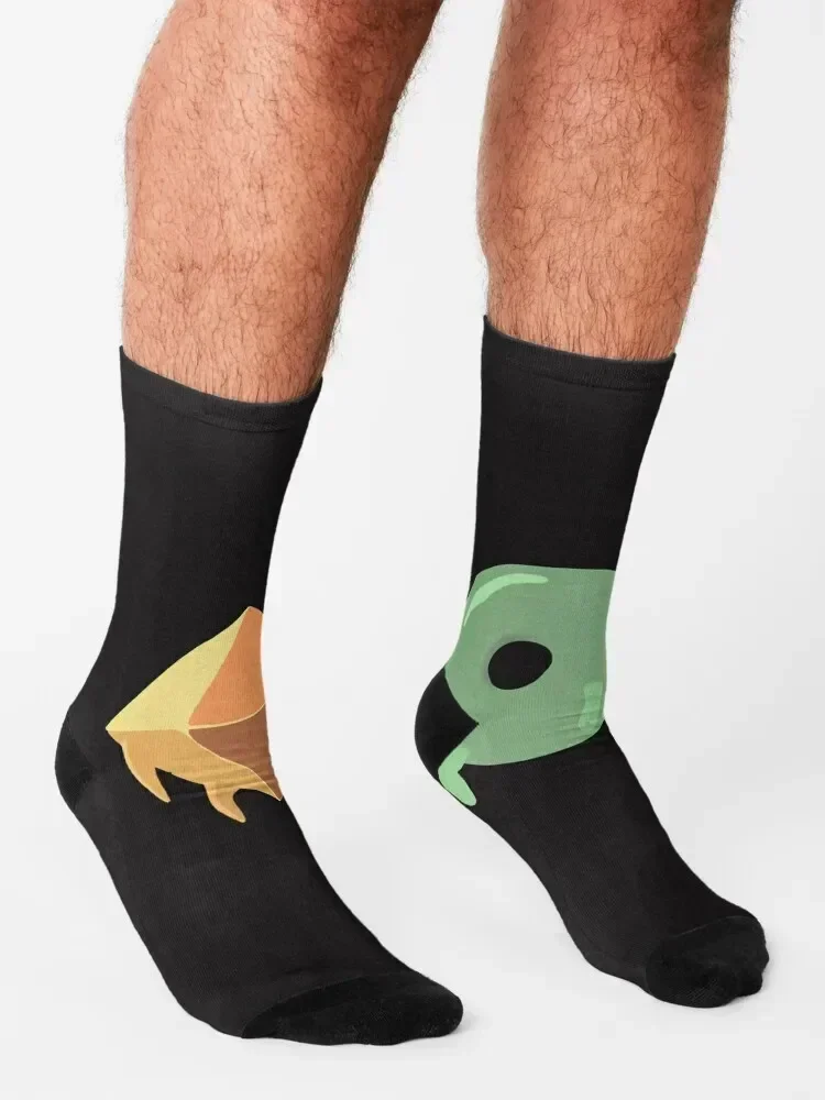 Slay The Spire Donu and Deca Sticker Socks designer brand new in's Lots cotton Socks Women Men's