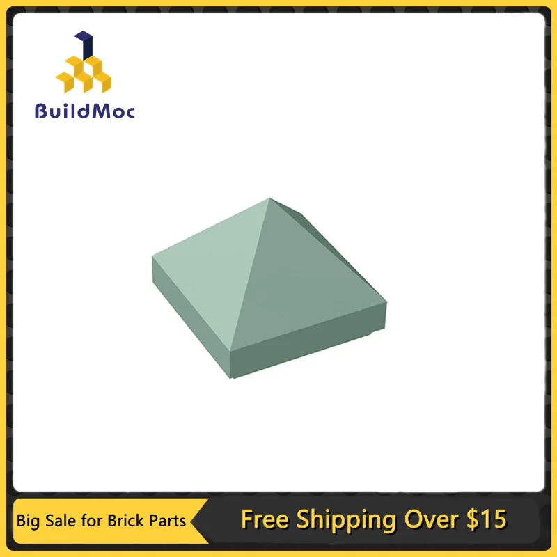 10PCS MOC Assembles Particles 22388 35343 35344 Slope 45° 1 x 1 x 2/3 Quadruple Convex Pyramid Building Block Parts Brick Toy