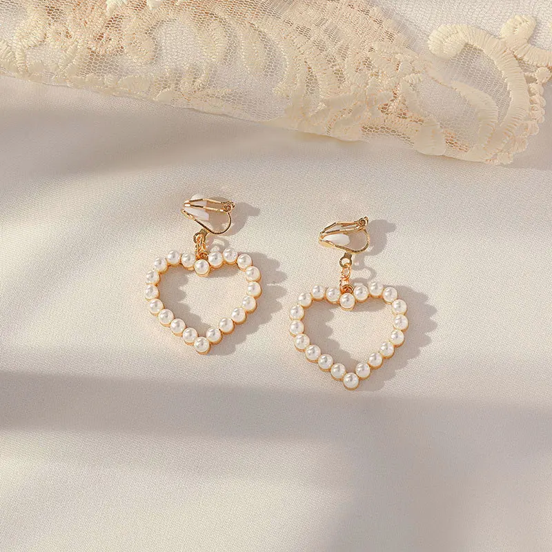 Korean Version of Vitality Girl Personality Simulation Beer Bottle Ear Clip Without Ear Hole Creative Egg Yolk Pineapple Jewelry
