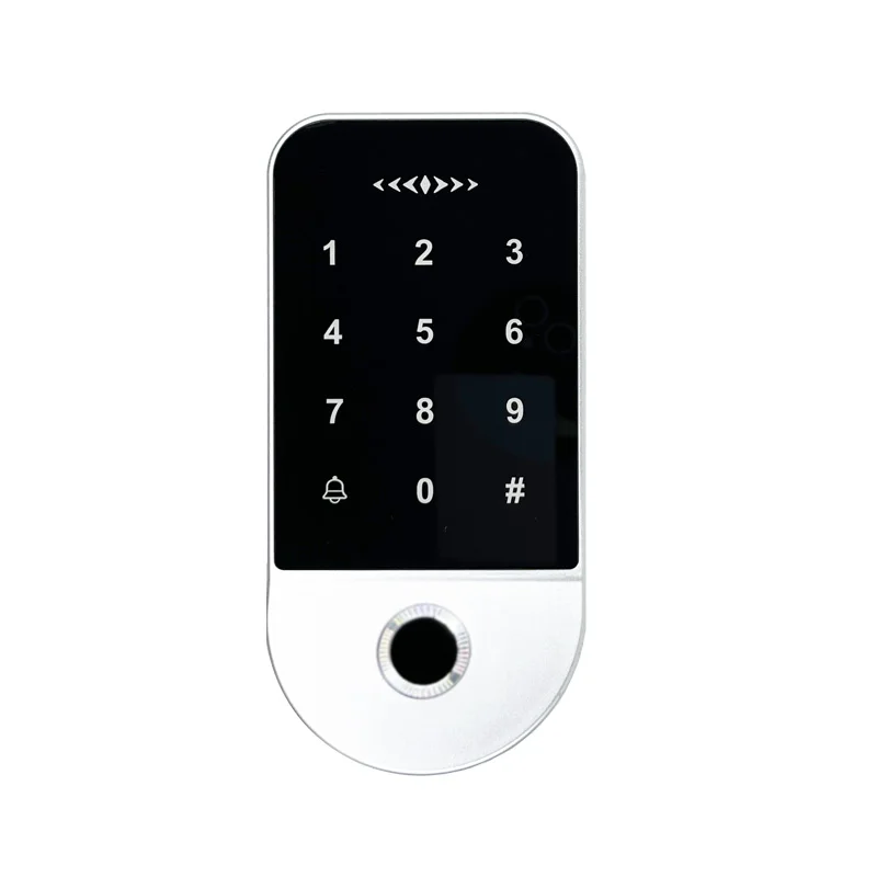 Fingerprint Touch IC Access Control Electronic Door Lock Gate Opener Smart Keypad Reader 13.56Mhz Card