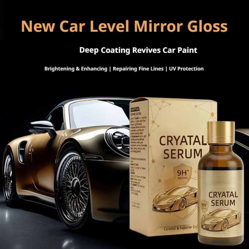 PTZ Crystal Serum Car Ceramic Coating Kit 50ml Car Surface High Gloss Protection Professional Graphene Ceramic Coating Solution