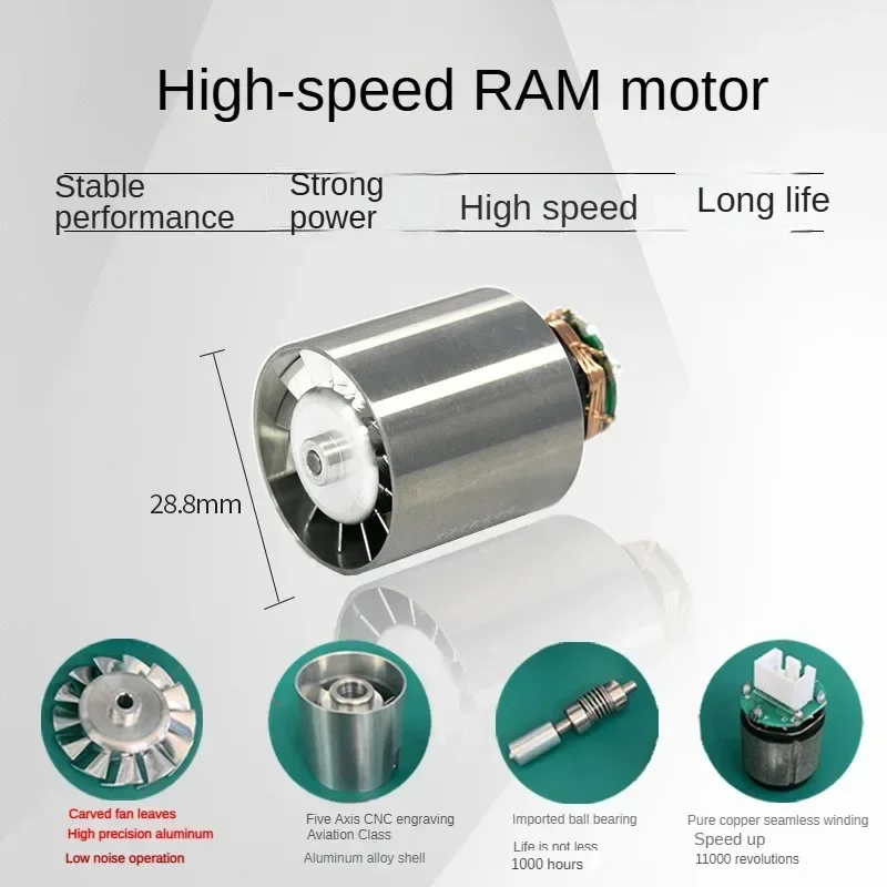 Brushless Motor DC 12V 130000 RPM  110000RPM   90000RPM High Speed  Low Voltage    DC Motor    Micro Turbofan   Motor  Brushless