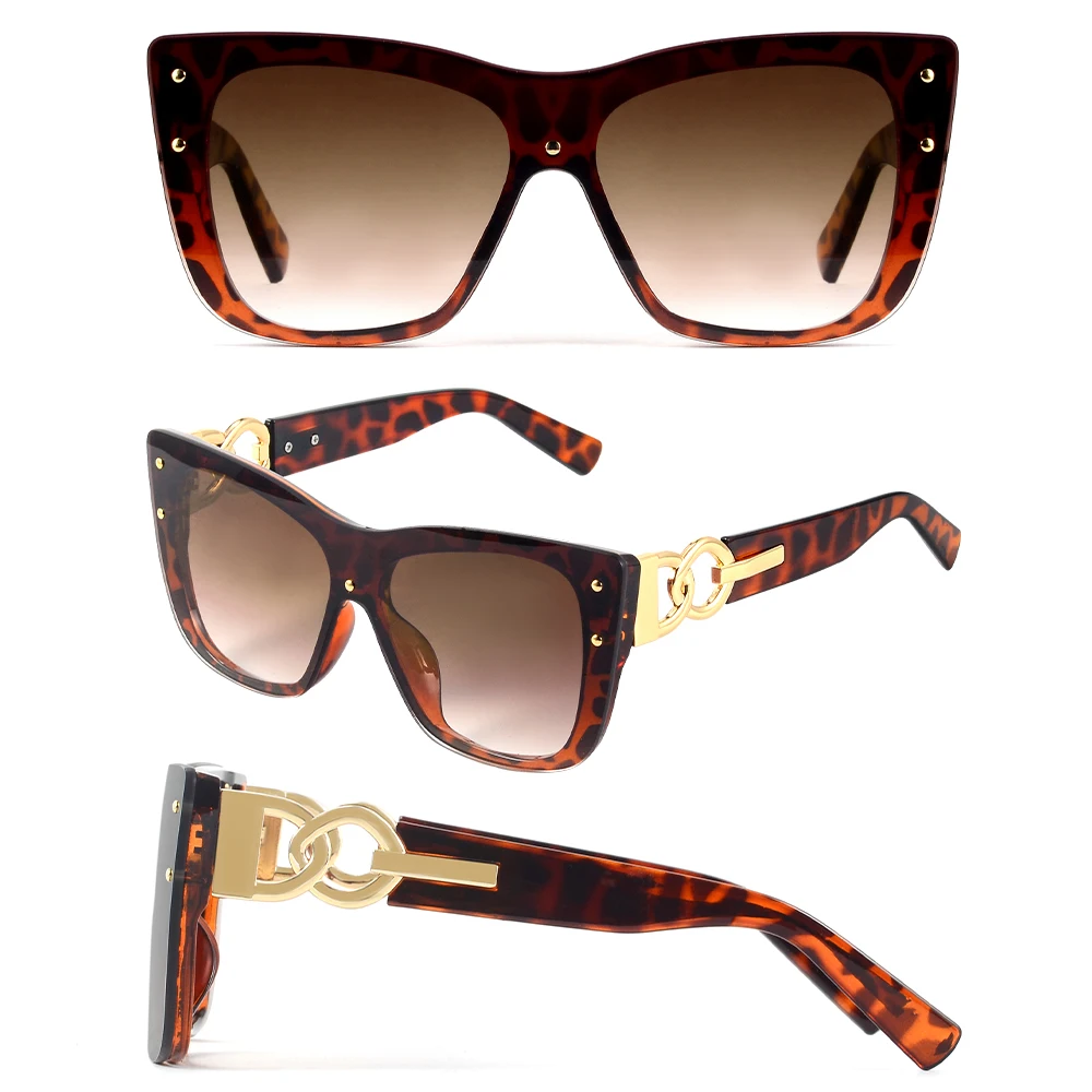 CRIXALIS Luxury Brand Designer Sunglasses Women Rimless Cat Eye Sun Glasses Ladies Fashion Gradient Cateye Shades Female UV400
