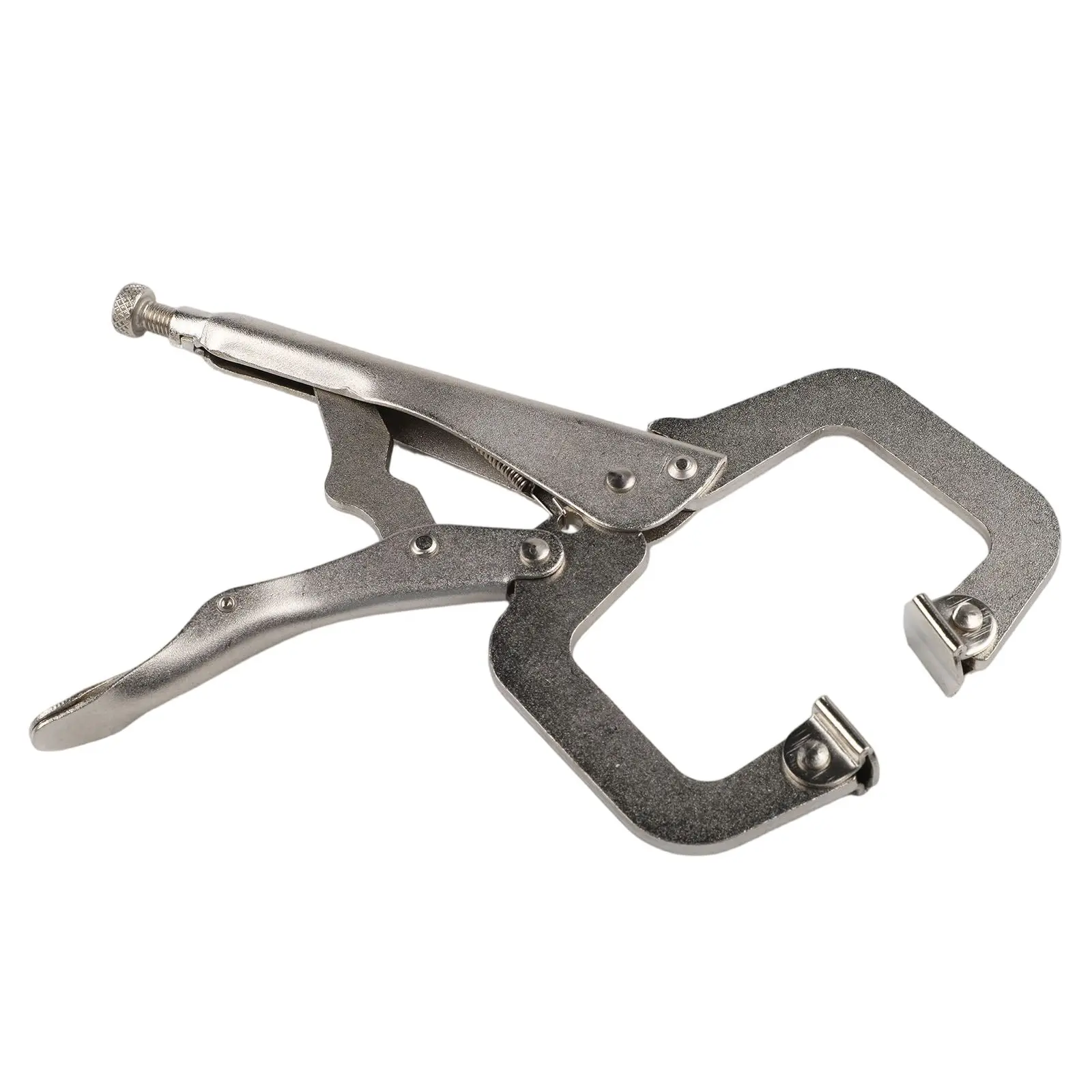 9 Inch Steel C Clamp Vise Grip Locking Welding Pliers Wood Tenon Locator Pincers Tongs Forceps Hand Woodworking Repair