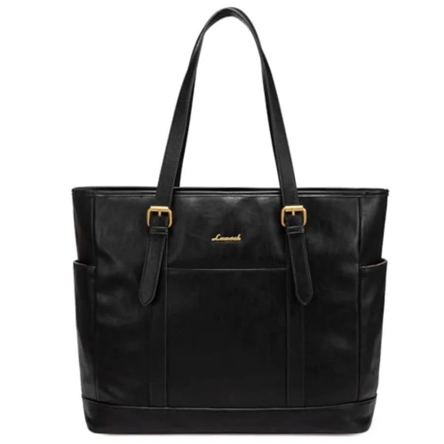 

Сумка-тоут для ноутбука для женщин, винтажная кожаная сумка для работы, водонепроницаемая сумка-портфель для компьютера, для учителей, для бизнеса и офиса