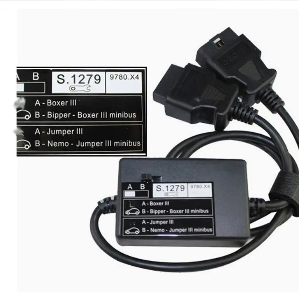 S.1279 Auto Diagnostic Adapter Module Fit for Peugeot S1279 OBD2 Diagnostic Cable for Citroen Work with PP2000 Lexia-3 Interface
