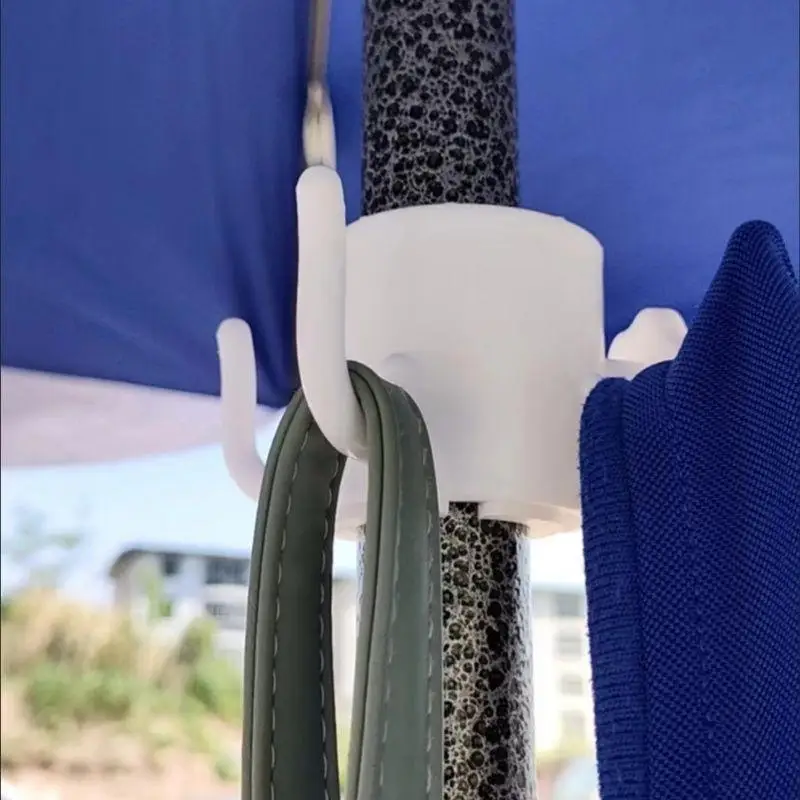 Durevole e versatile ombrellone da spiaggia gancio per appendere staccabile gancio resistente all'usura supporto per ombrellone salvaspazio per esterni