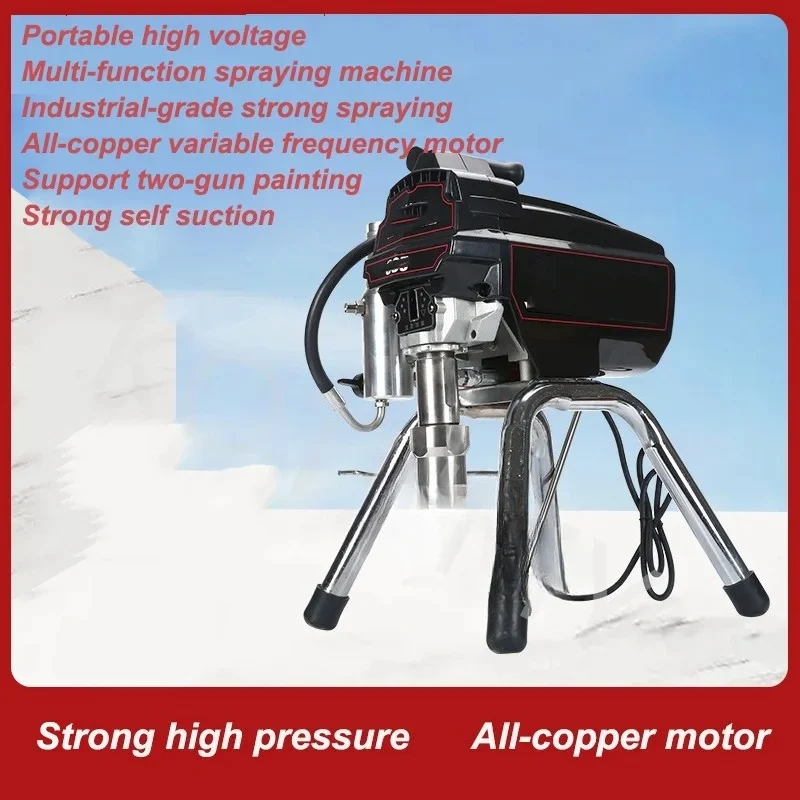 

High Pressure Airless Spraying Machine Wall Paint Sprayer Professional Spray Gun 4 L/Min For Ceiling Floor Wall Spraying