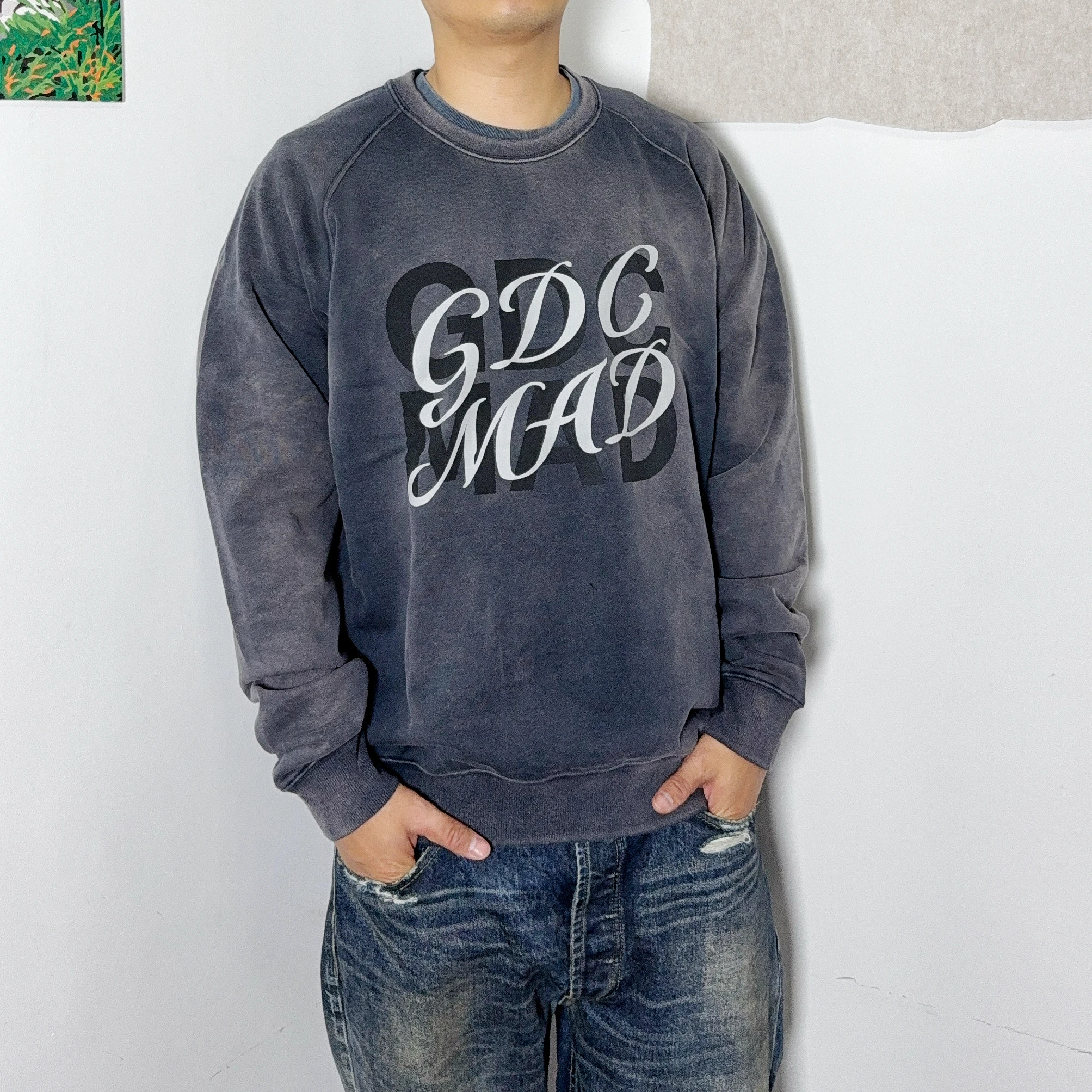 

Мужская винтажная толстовка Waed: теплая вязаная верхняя одежда для осени и зимы, повседневная, износостойкая, с длинным рукавом и круглым вырезом