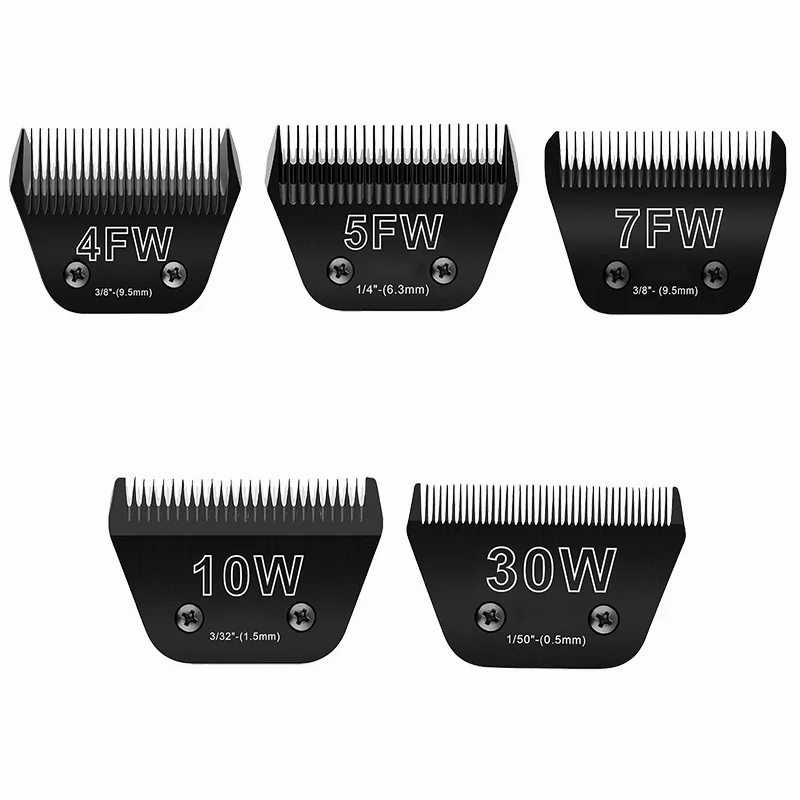 Wide Blades for Dog Grooming Blades Compatible with Andis Dog Clippers Dog Clipper Blades Compatible with Oster A5, Wahl KM10 Do