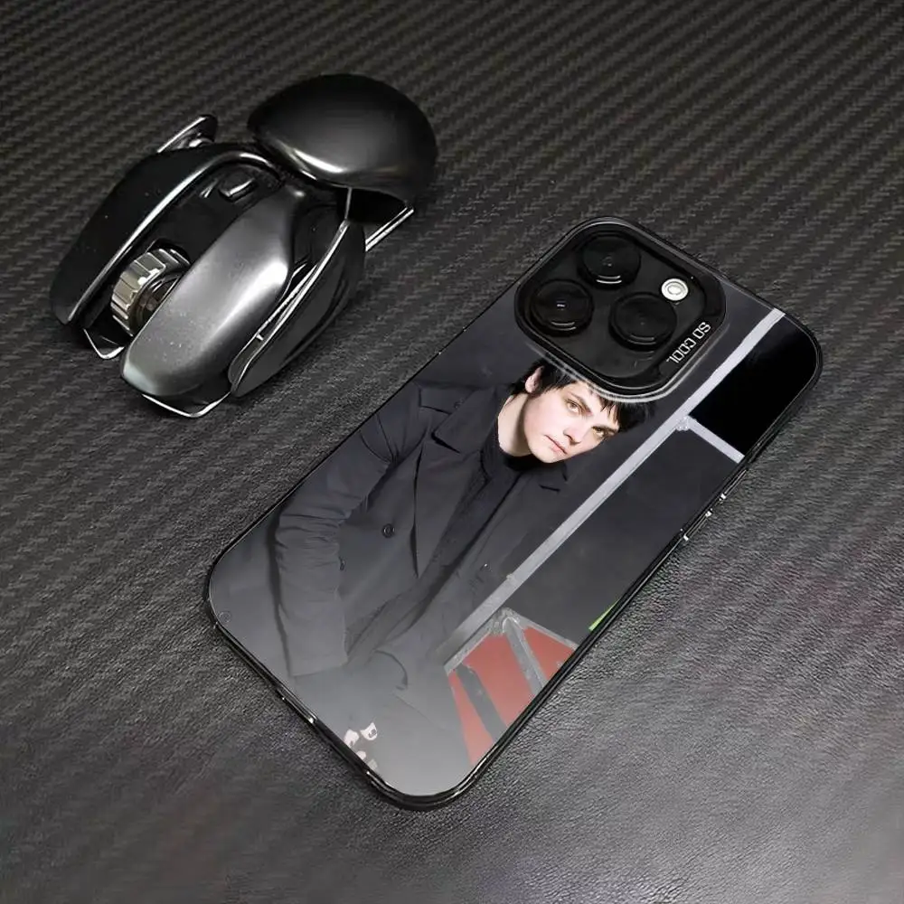 Sänger G-Gerard Rock W-Way Handyhülle für iPhone 17, 16,15,14,13,12 Pro Max Black Candy Matte stoßfeste Abdeckung