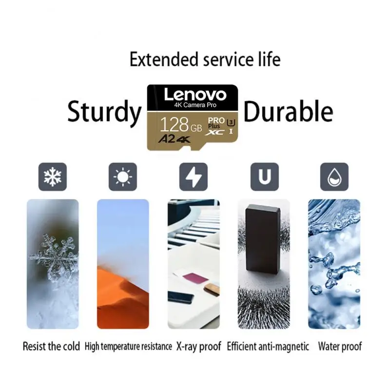 Lenovo NEW 2TB 128GB Memory Card A2 4K V30 SD Card Micro TF SD Card 1TB 512GB 256GB Flash Card micro tarjeta sd for Phone Cam