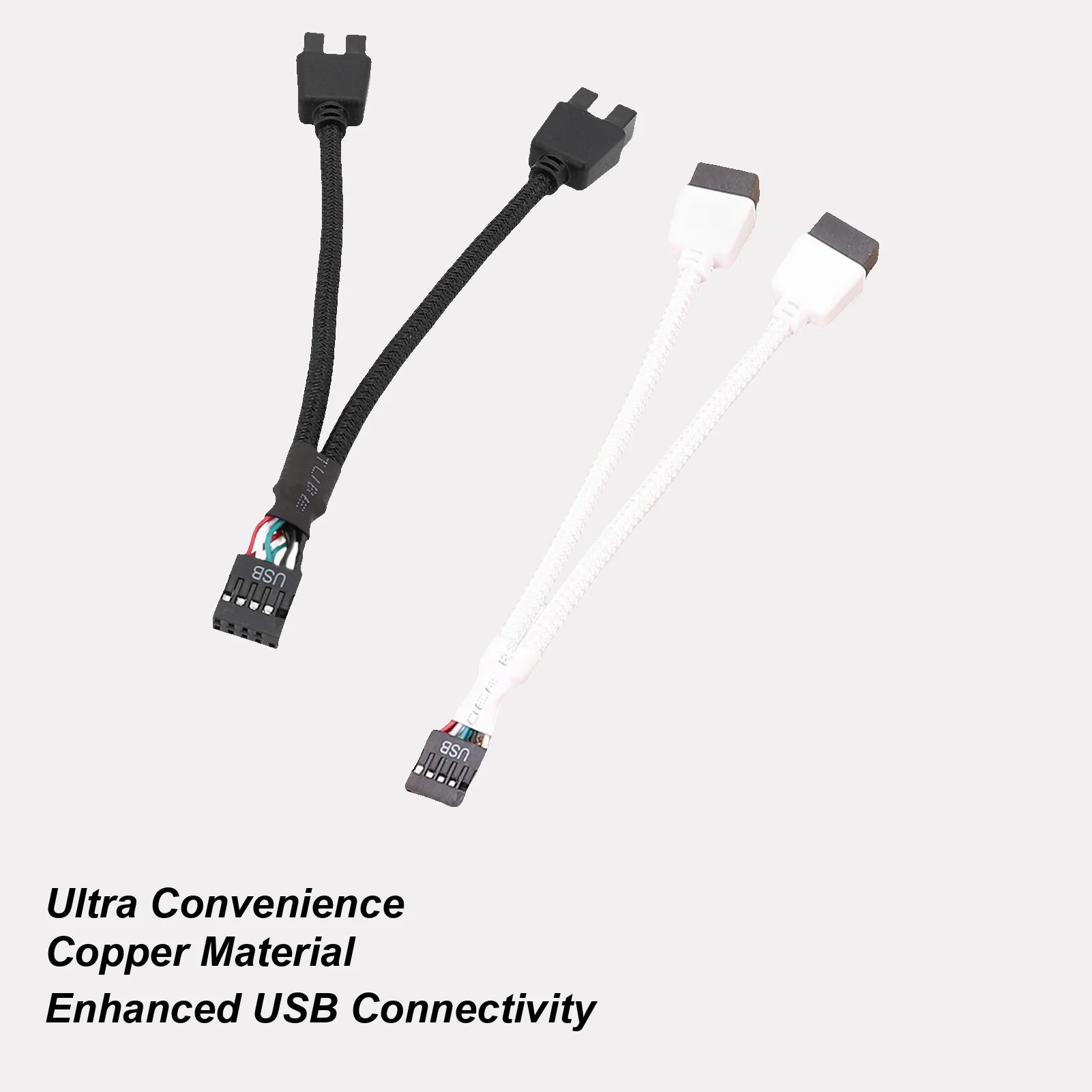

Motherboard 9pin Extension Cable Adapter USB Header Splitter Female 1 To 2 Male Desktop 9-Pin USB2.0 HUB Connector