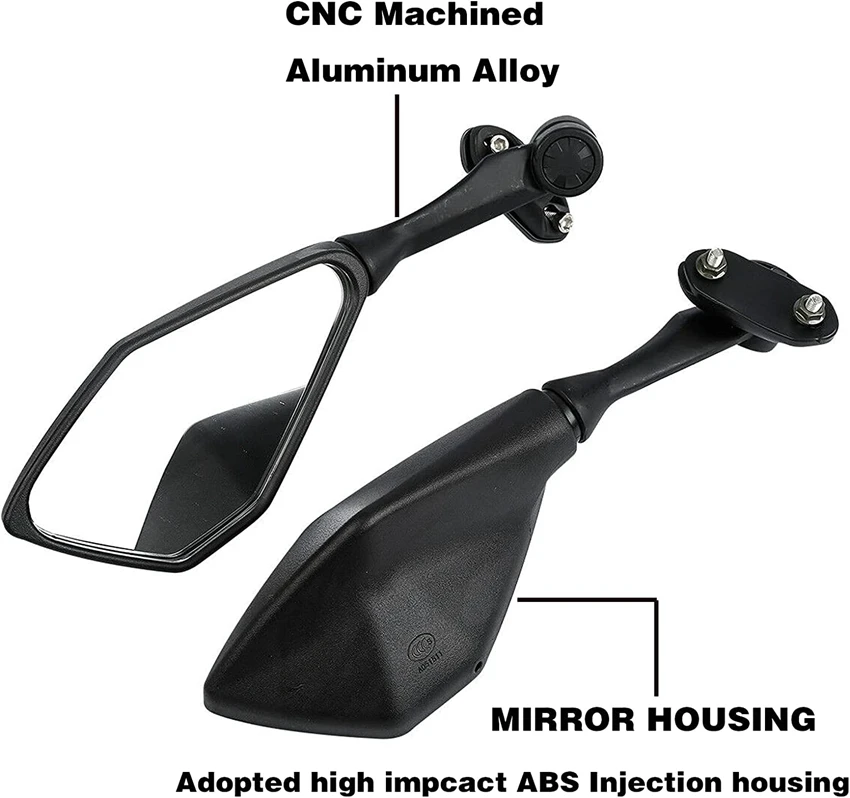 Adjusting Side Mirrors Motorcycle Rearview Mirror Suitable For Kawasaki Ninja 300 Ex300 Ninja 400 Ninja 250sl ZX-6R ZX636 ZX6R