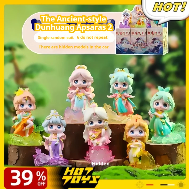 

Original Ancient-Style Dunhuang Apsaras 2 Series Blind Box Kawaii Anime Figure Toys Model Statue Ornament Collectibles Gifts